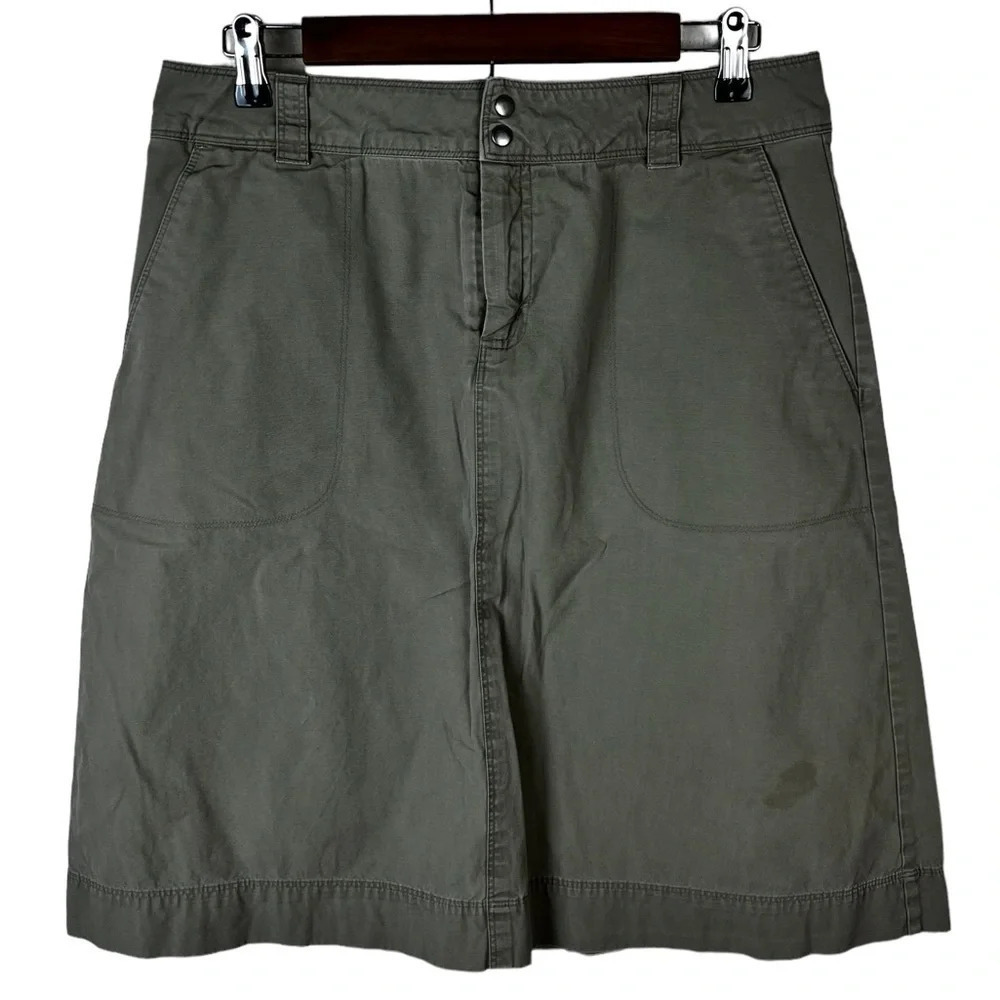 Patagonia • Organic Cotton Green Skirt